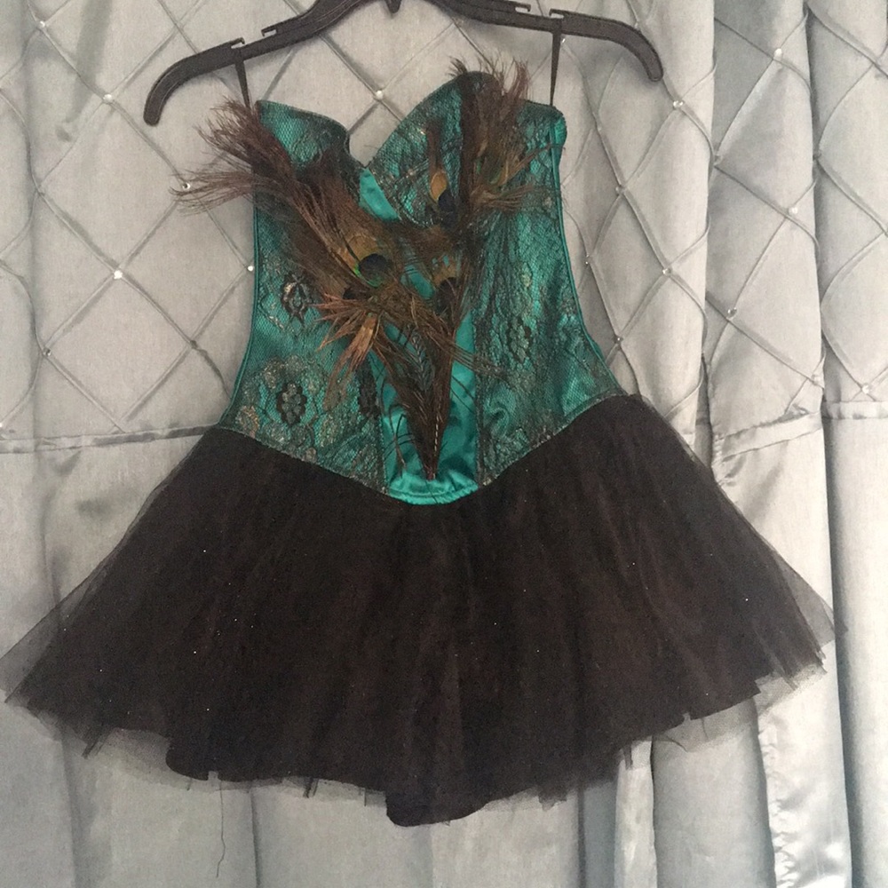 Peacock tutu costume